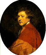 Sir Joshua Reynolds self-portrait in doctoral robes oil painting